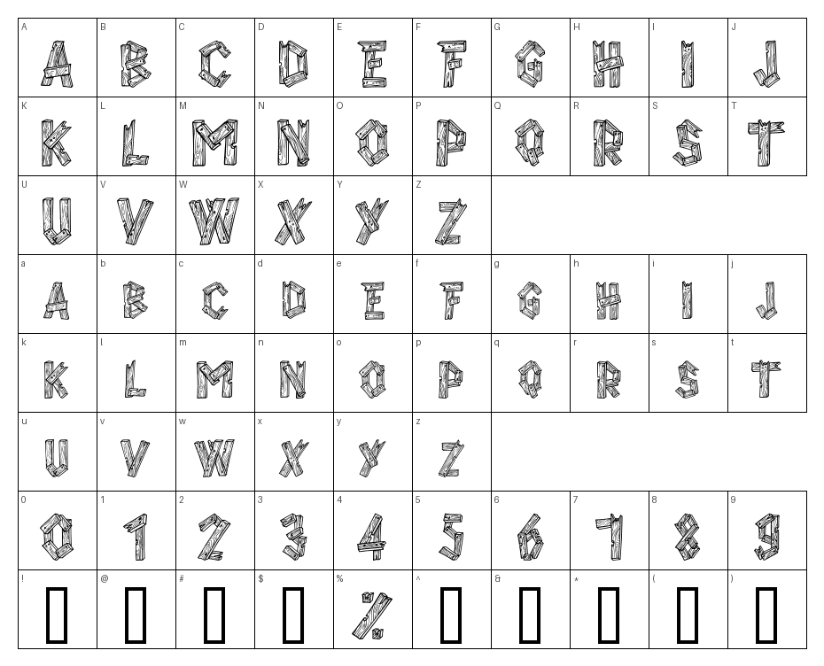 glyphs