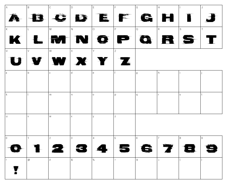 glyphs