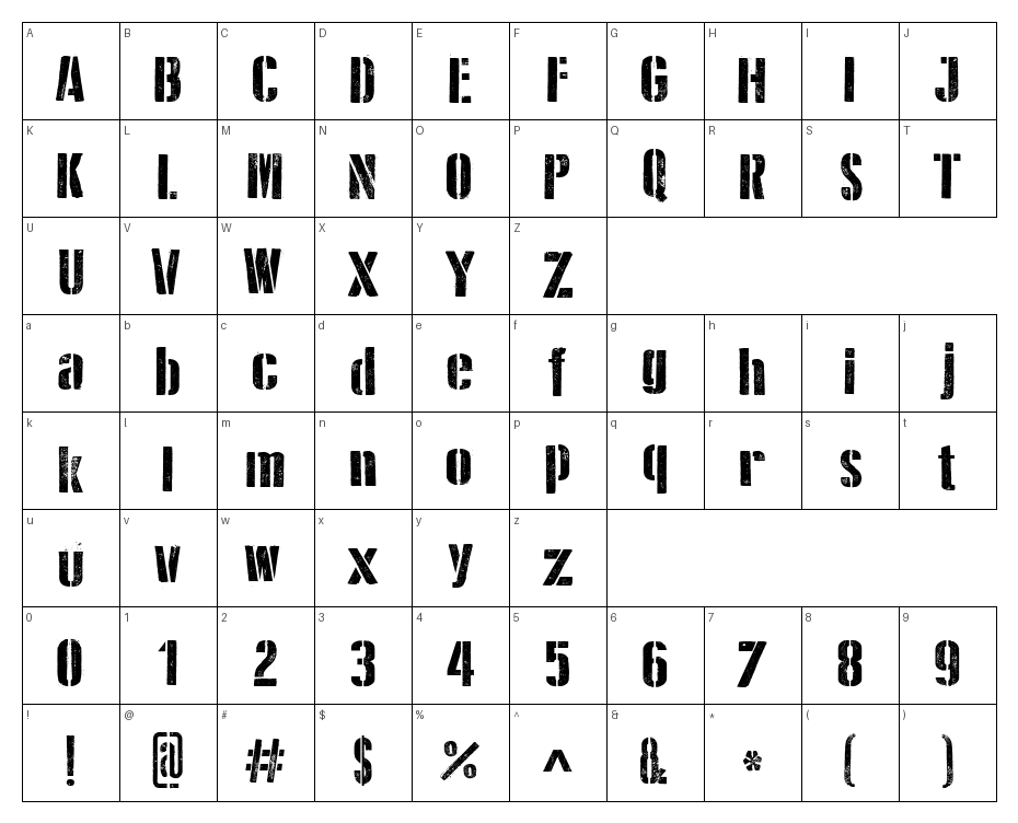glyphs
