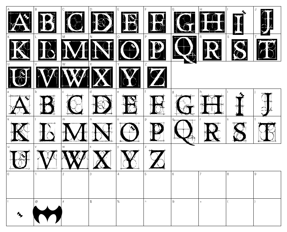glyphs