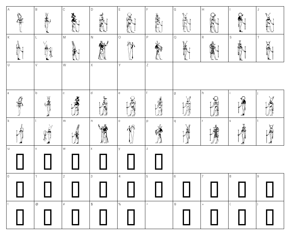 glyphs