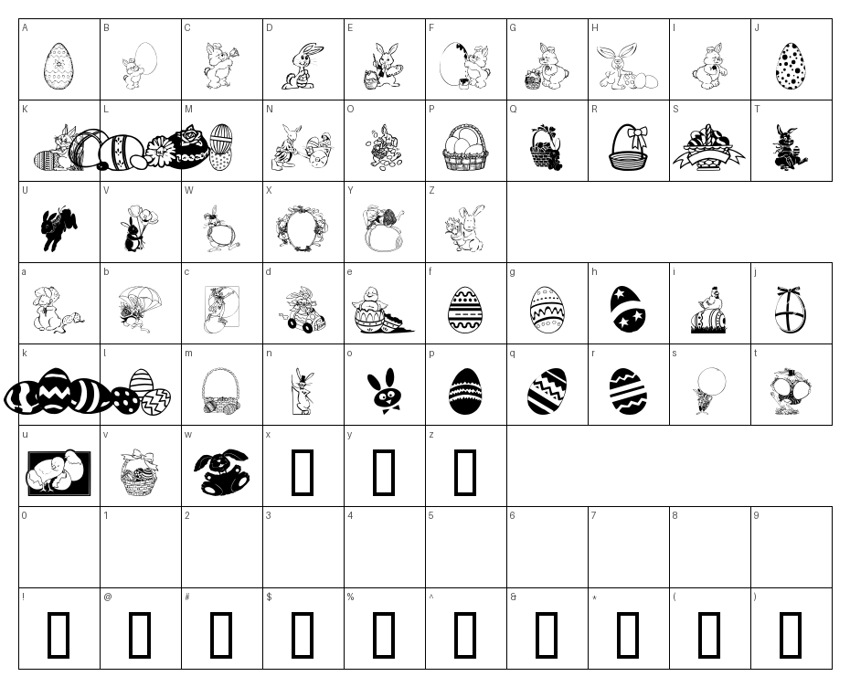 glyphs