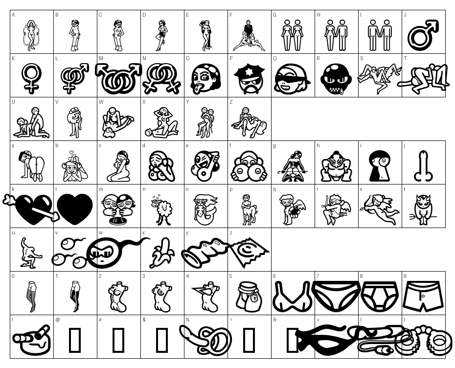 glyphs
