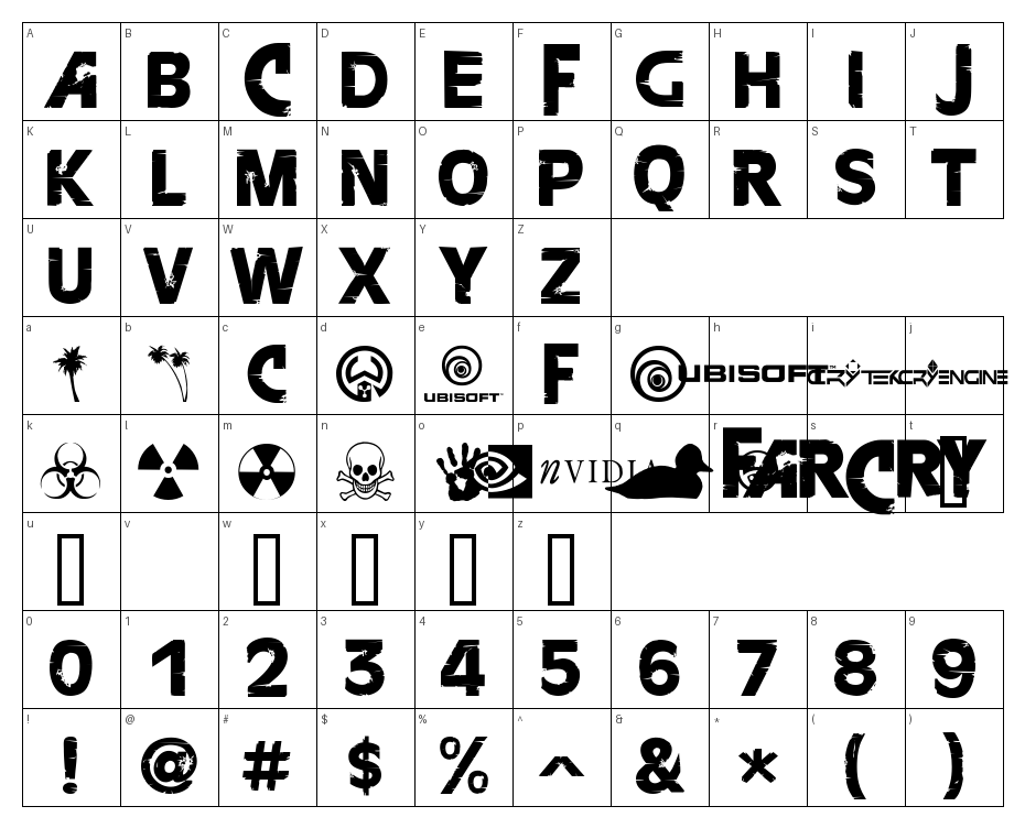 glyphs