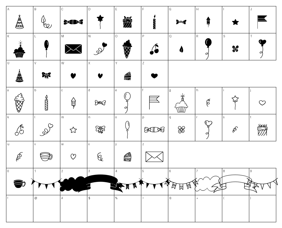 glyphs