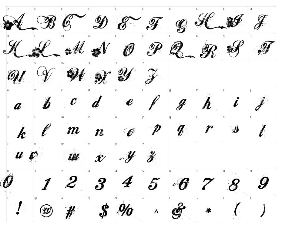 glyphs
