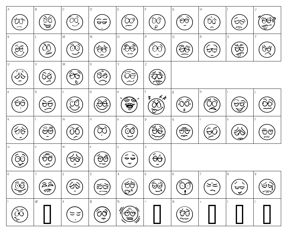 glyphs