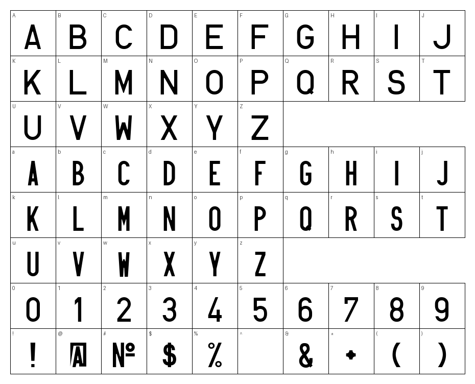glyphs