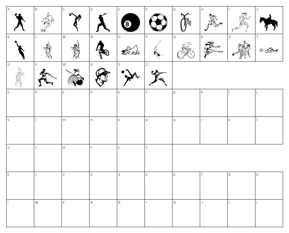 glyphs