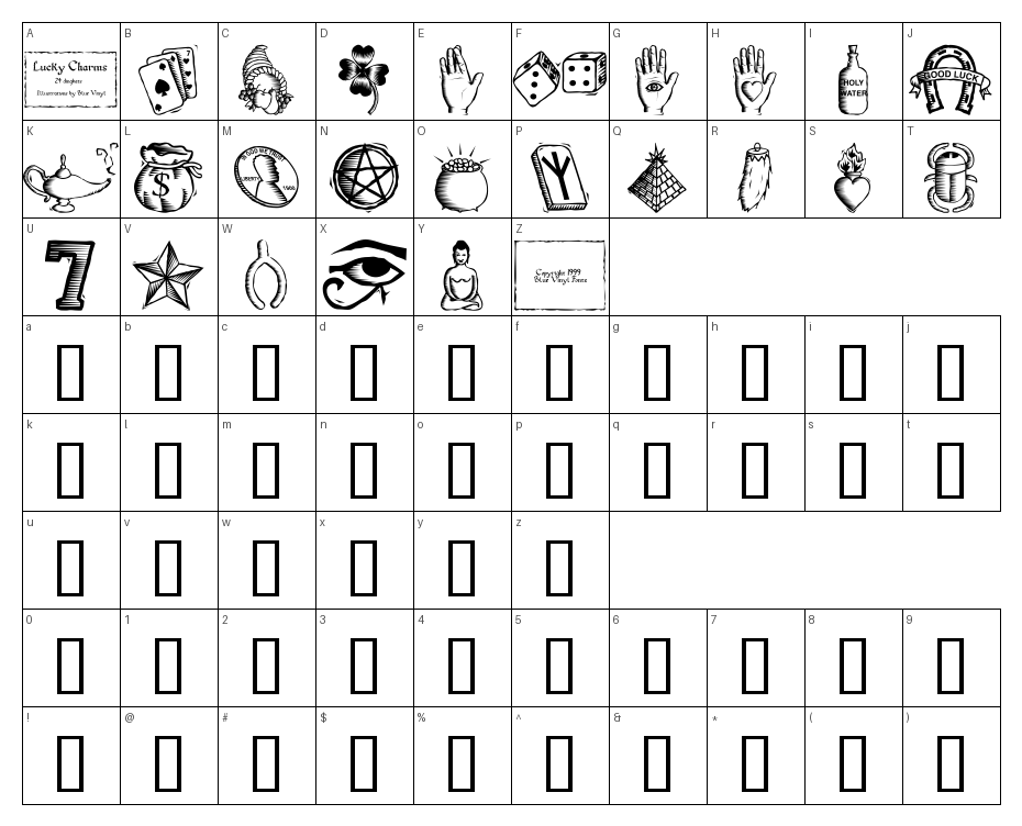 glyphs