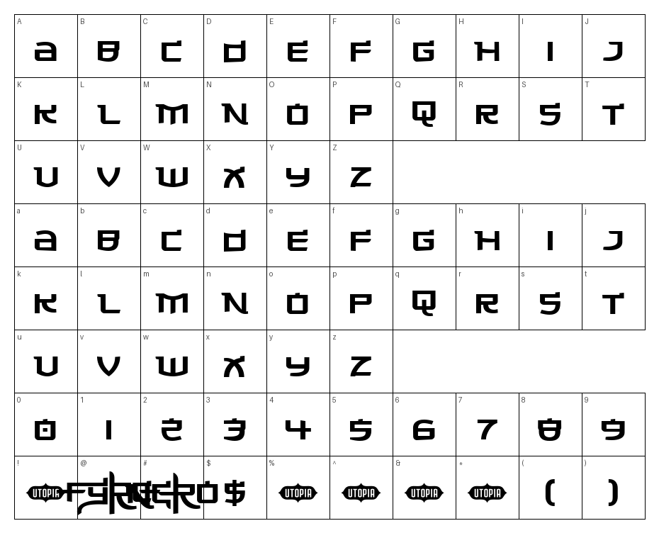 glyphs