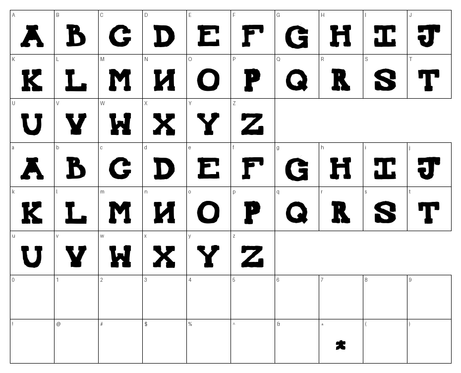 glyphs