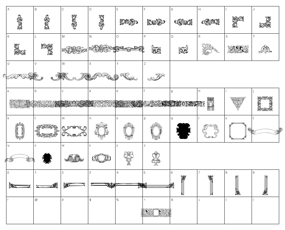 glyphs