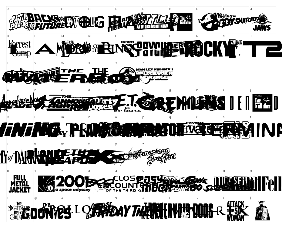 glyphs