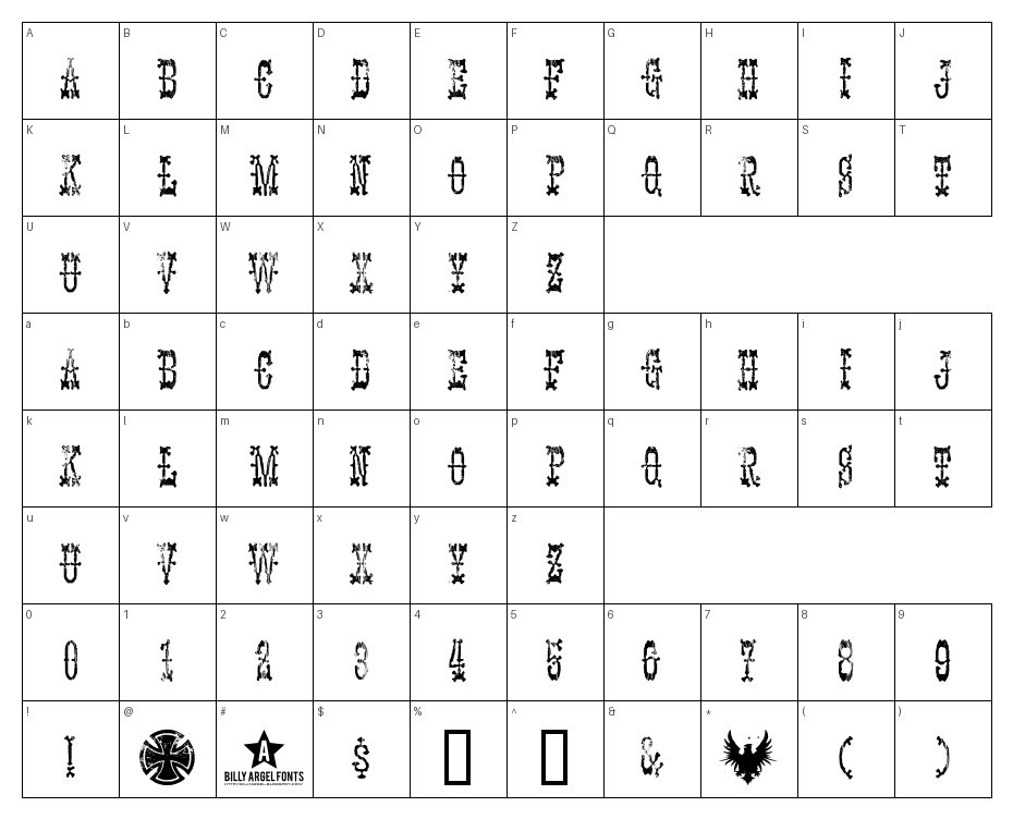glyphs