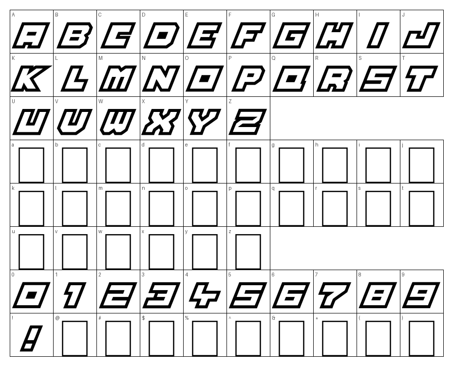 glyphs