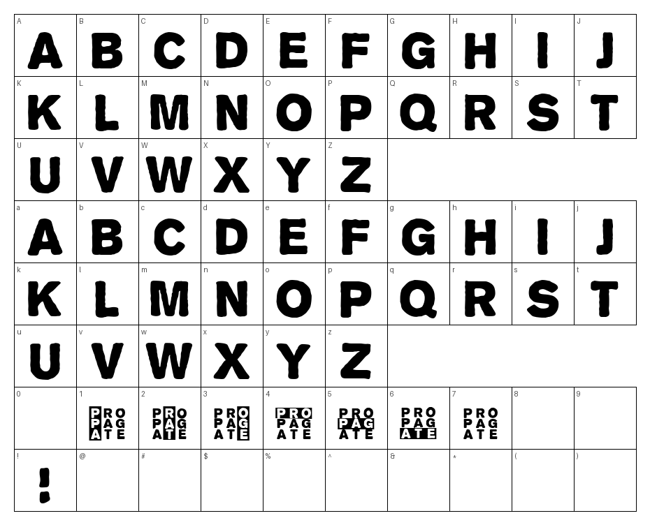 glyphs