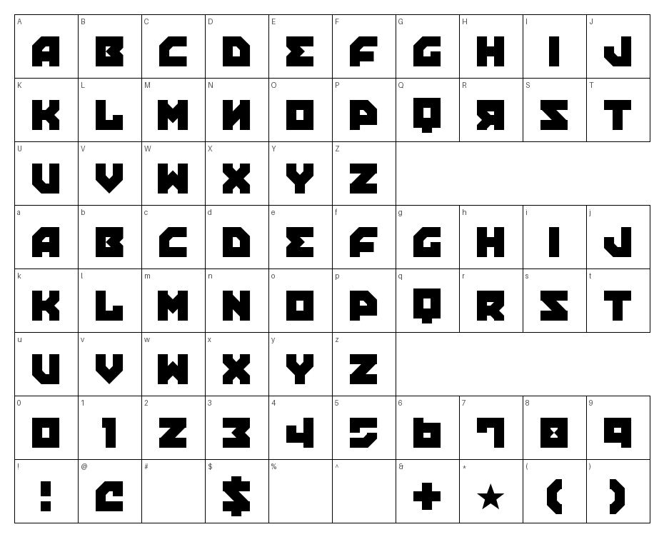 glyphs
