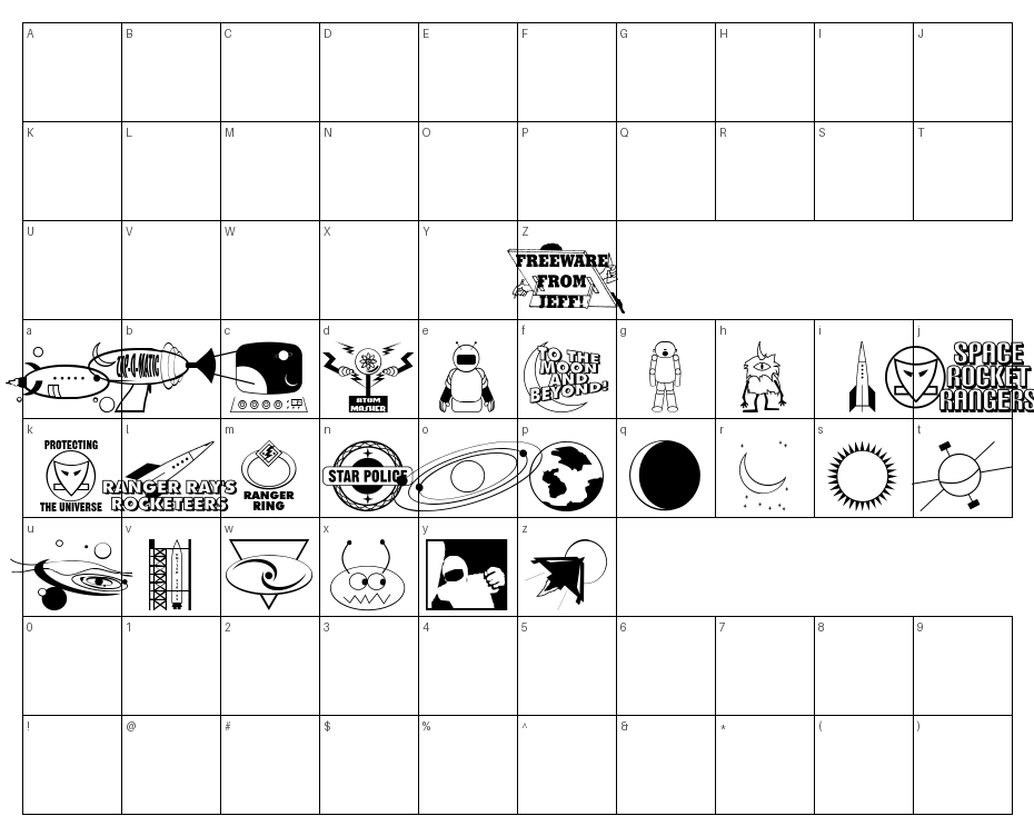 glyphs