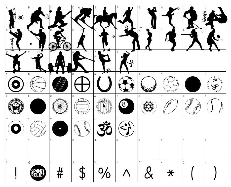 glyphs