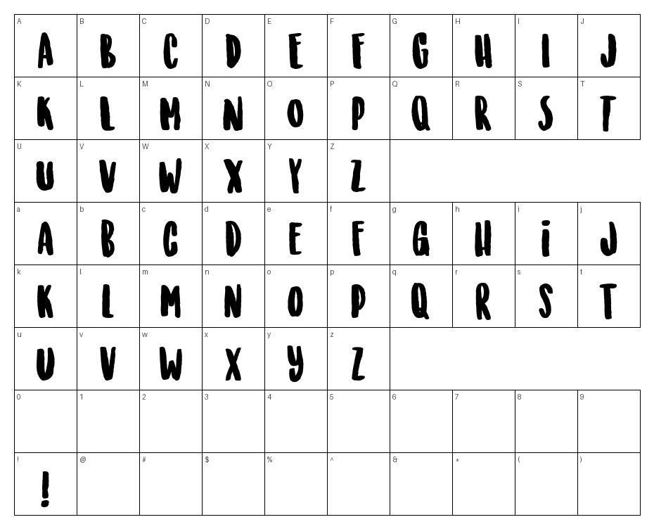 glyphs
