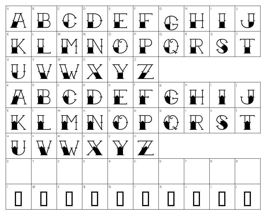 glyphs
