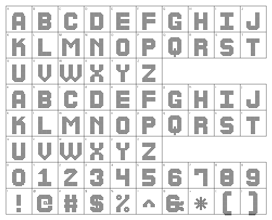 glyphs