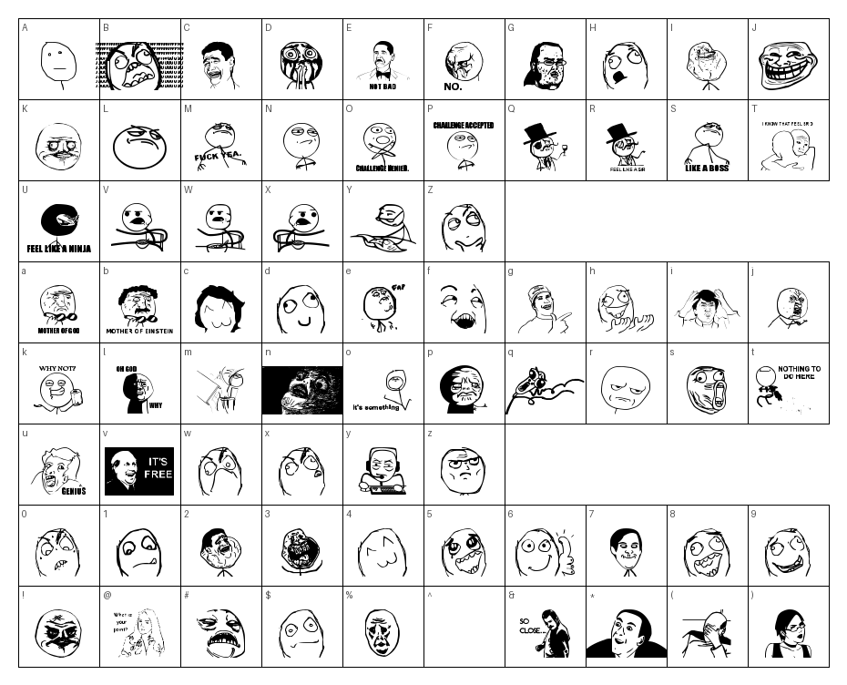 glyphs