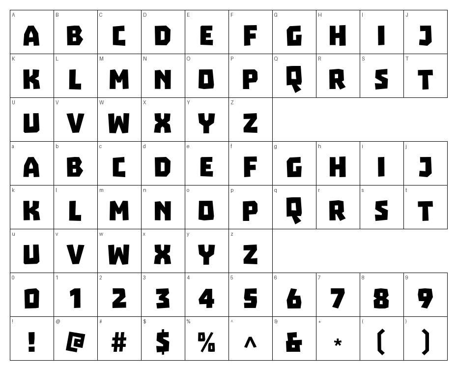 glyphs