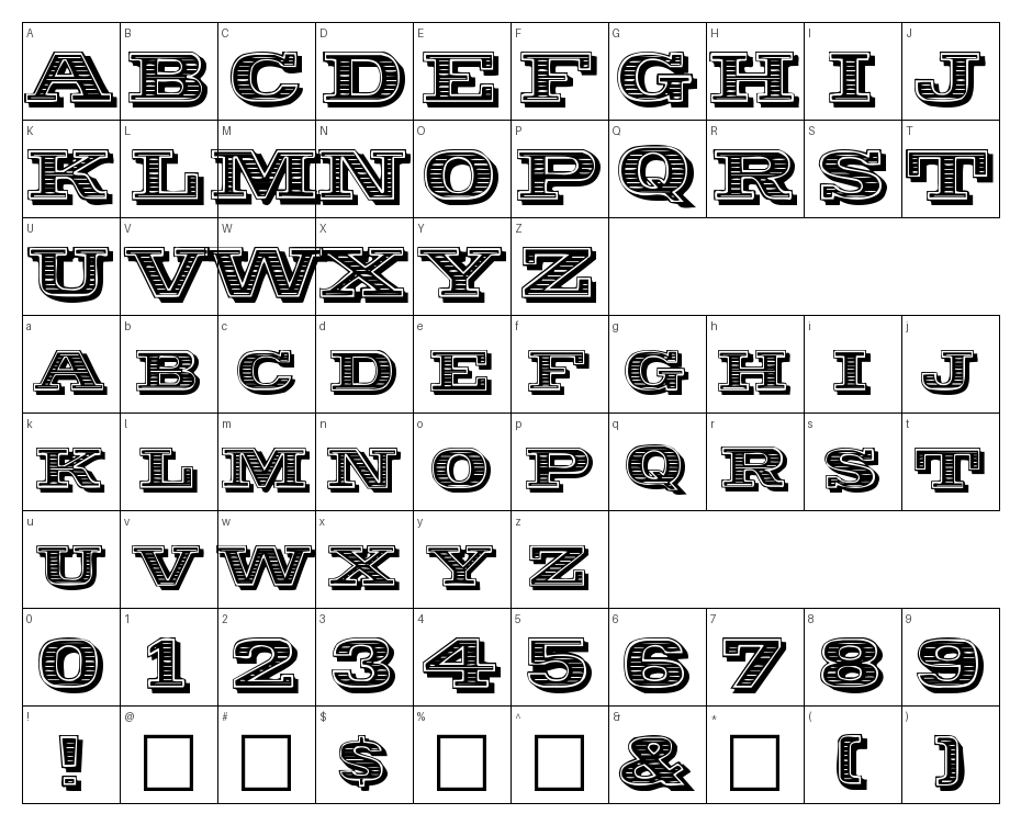 glyphs