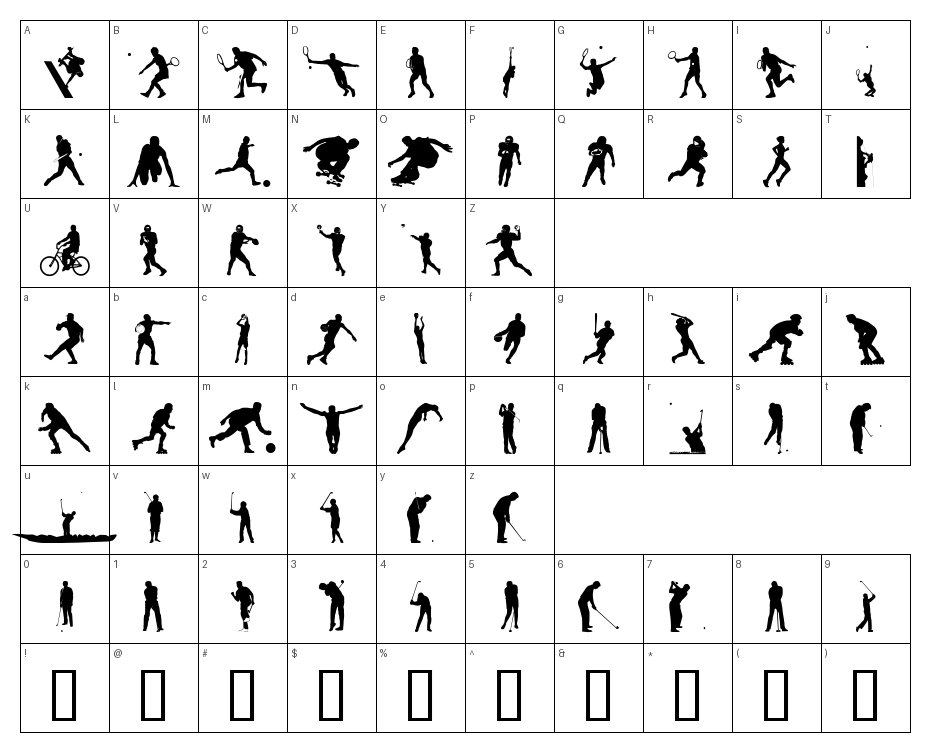 glyphs
